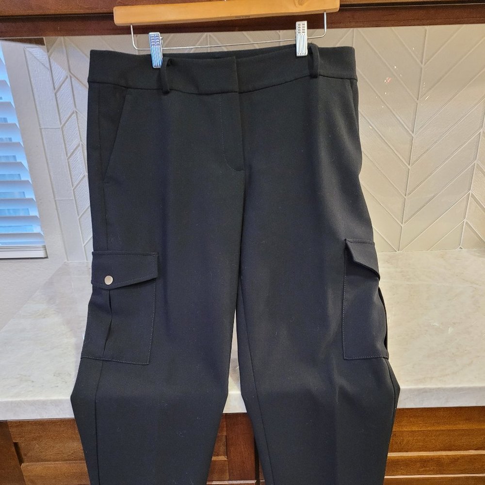 Loft Black Cargo Pants, Slacks Size 10